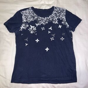 Versace blue navy tshirt with stars